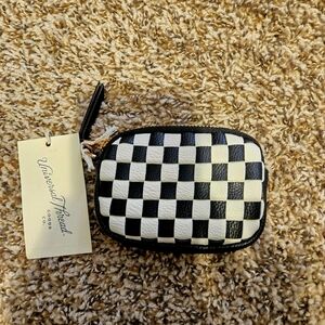 Universal Thread Black and White Checkered Pouch